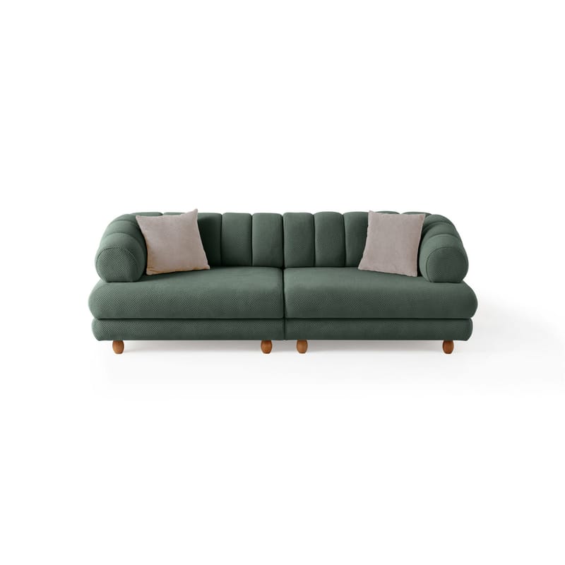 3-seters sofa Atelier Del Sofa Gloria (240 x 80 x 95 cm) Grønn - Grønn - Møbler - Sofaer - 3 seter sofa