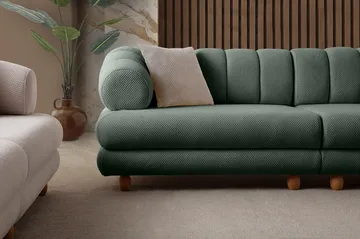 3-seters sofa Atelier Del Sofa Gloria (240 x 80 x 95 cm) Grønn - Grønn - Møbler - Sofaer - 3 seter sofa