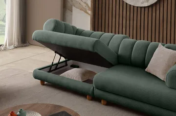 3-seters sofa Atelier Del Sofa Gloria (240 x 80 x 95 cm) Grønn - Grønn - Møbler - Sofaer - 3 seter sofa