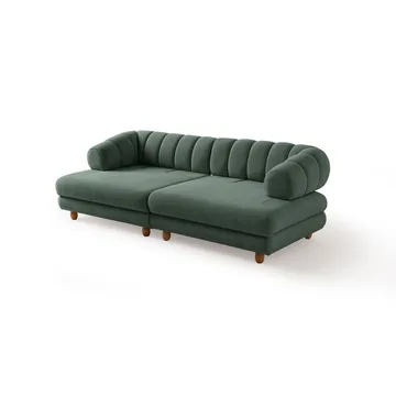 3-seters sofa Atelier Del Sofa Gloria (240 x 80 x 95 cm) Grønn - Grønn - Møbler - Sofaer - 3 seter sofa