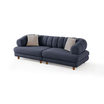 3-seters sofa Atelier Del Sofa Gloria (240 x 80 x 95 cm) Navy Blue - Navy Blue - Møbler - Sofaer - 3 seter sofa