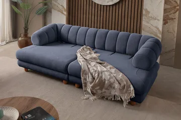 3-seters sofa Atelier Del Sofa Gloria (240 x 80 x 95 cm) Navy Blue - Navy Blue - Møbler - Sofaer - 3 seter sofa