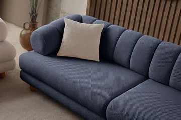 3-seters sofa Atelier Del Sofa Gloria (240 x 80 x 95 cm) Navy Blue - Navy Blue - Møbler - Sofaer - 3 seter sofa