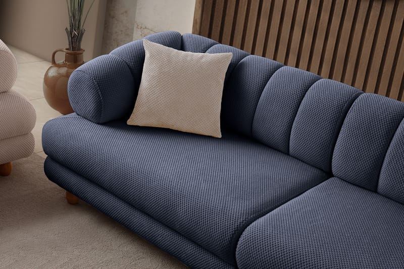 3-seters sofa Atelier Del Sofa Gloria (240 x 80 x 95 cm) Navy Blue - Navy Blue - Møbler - Sofaer - 3 seter sofa