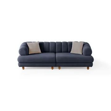 3-seters sofa Atelier Del Sofa Gloria (240 x 80 x 95 cm) Navy Blue - Navy Blue - Møbler - Sofaer - 3 seter sofa