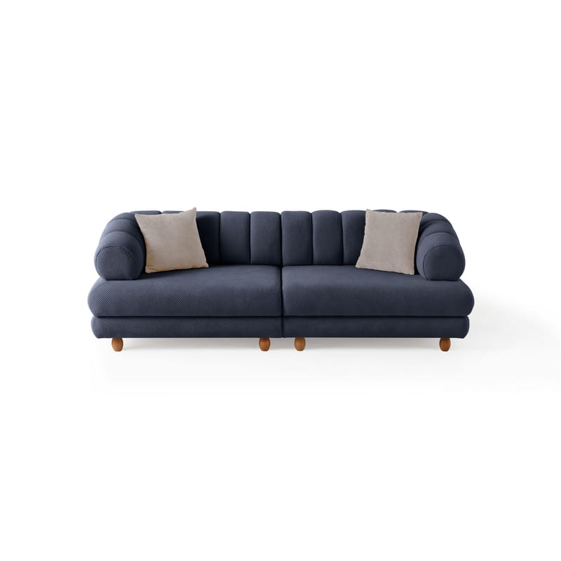 3-seters sofa Atelier Del Sofa Gloria (240 x 80 x 95 cm) Navy Blue - Navy Blue - Møbler - Sofaer - 3 seter sofa