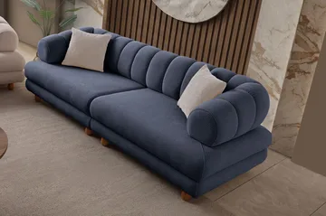 3-seters sofa Atelier Del Sofa Gloria (240 x 80 x 95 cm) Navy Blue - Navy Blue - Møbler - Sofaer - 3 seter sofa