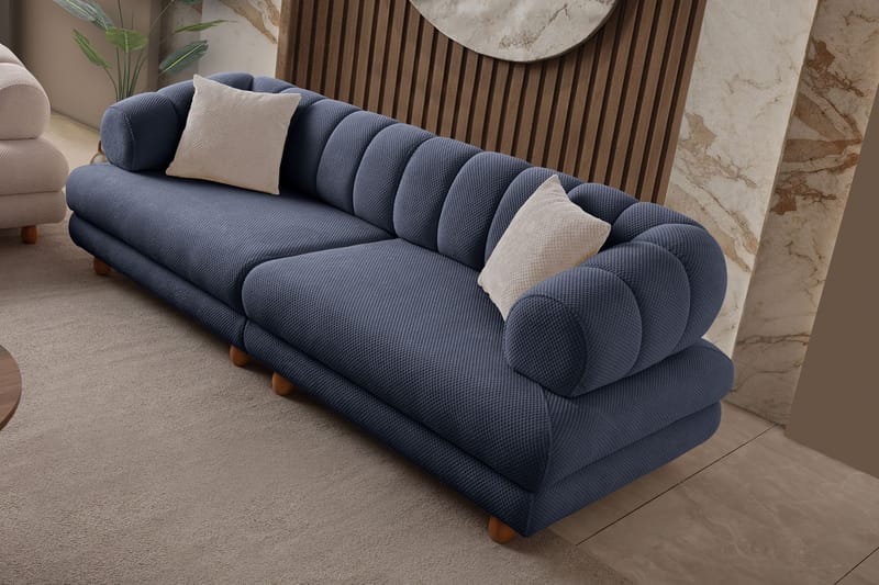 3-seters sofa Atelier Del Sofa Gloria (240 x 80 x 95 cm) Navy Blue - Navy Blue - Møbler - Sofaer - 3 seter sofa