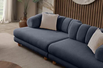3-seters sofa Atelier Del Sofa Gloria (240 x 80 x 95 cm) Navy Blue - Navy Blue - Møbler - Sofaer - 3 seter sofa