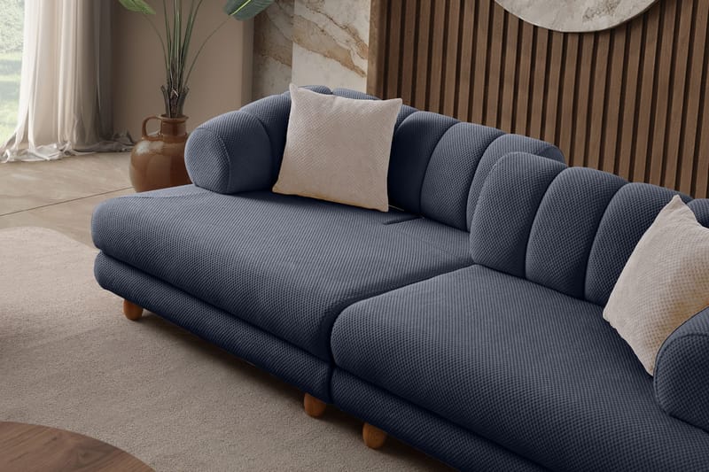 3-seters sofa Atelier Del Sofa Gloria (240 x 80 x 95 cm) Navy Blue - Navy Blue - Møbler - Sofaer - 3 seter sofa