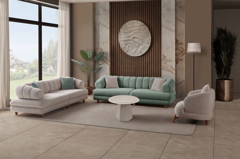 3-seters sofa Atelier Del Sofa Gloria (240 x 80 x 95 cm) Sea Green - Sea Green - Møbler - Sofaer - 3 seter sofa