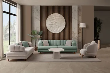 3-seters sofa Atelier Del Sofa Gloria (240 x 80 x 95 cm) Sea Green - Sea Green - Møbler - Sofaer - 3 seter sofa
