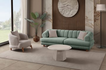 3-seters sofa Atelier Del Sofa Gloria (240 x 80 x 95 cm) Sea Green - Sea Green - Møbler - Sofaer - 3 seter sofa