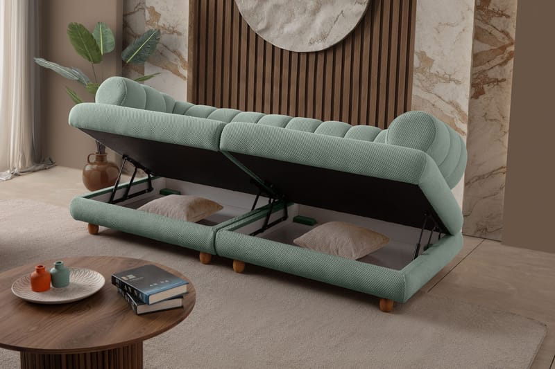 3-seters sofa Atelier Del Sofa Gloria (240 x 80 x 95 cm) Sea Green - Sea Green - Møbler - Sofaer - 3 seter sofa