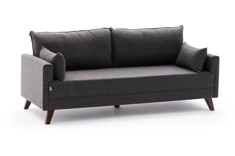 3-seters sofa Burundi - Antrasitt / Natur - 3 seter sofa