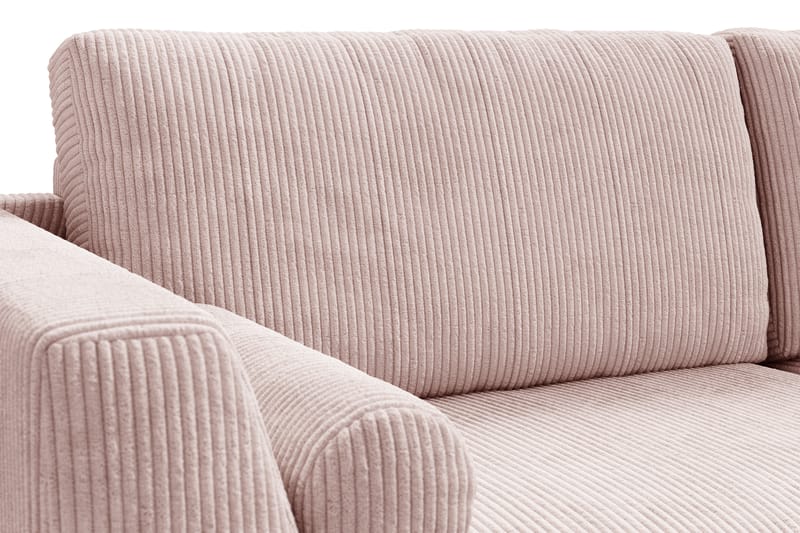 3-seters Sofa Friday Lyx - Rosa / Svart - 3 seter sofa