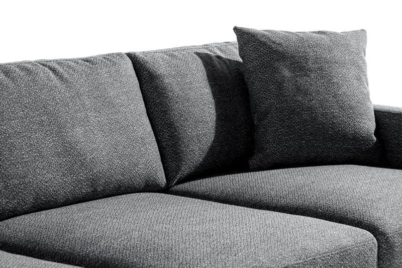 3-seters Sofa Ljuvlig med Pynteputer - Mørkegrå - 3 seter sofa