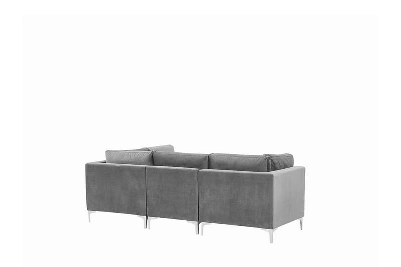 3-seters Sofa Samkom - Fløyel/Grå - 3 seter sofa