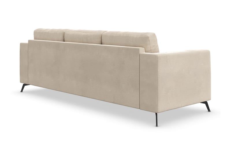 4-seter Sofa Friday Lyx - Beige/Fløyel - Fløyelssofaer - 3 seter sofa