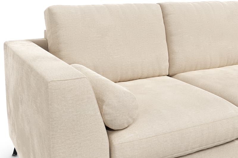 4-seter Sofa Friday Lyx - Beige/Fløyel - Fløyelssofaer - 3 seter sofa