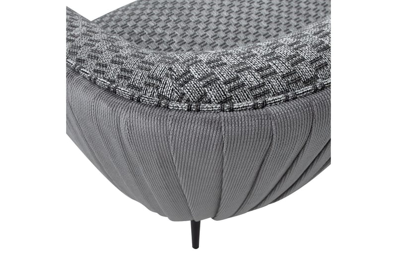 Accent 3-seter Dyp Sofa 179 cm i Stoff - Grå - Møbler - Sofaer - 3 seter sofa