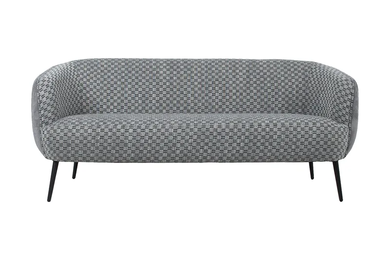 Accent 3-seter Dyp Sofa 179 cm i Stoff, Grå
