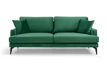 Andary 3-seters Sofa - Grønn/Svart - Møbler - Sofaer - 3 seter sofa