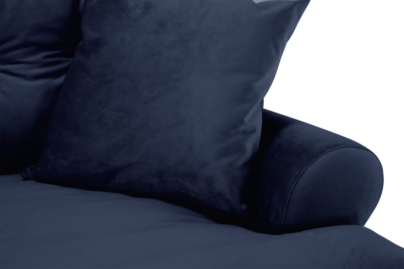 Andrew 3-seters Fløyelssofa - Blå - Møbler - Sofaer - Fløyelssofaer