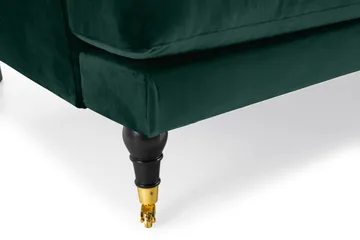 Andrew 3-seters Fløyelssofa - Grønn - Møbler - Sofaer - Howard-sofaer