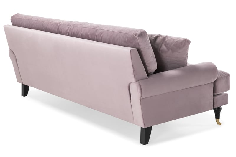 Andrew 3-seters Fløyelssofa - Lilla - Møbler - Sofaer - Fløyelssofaer