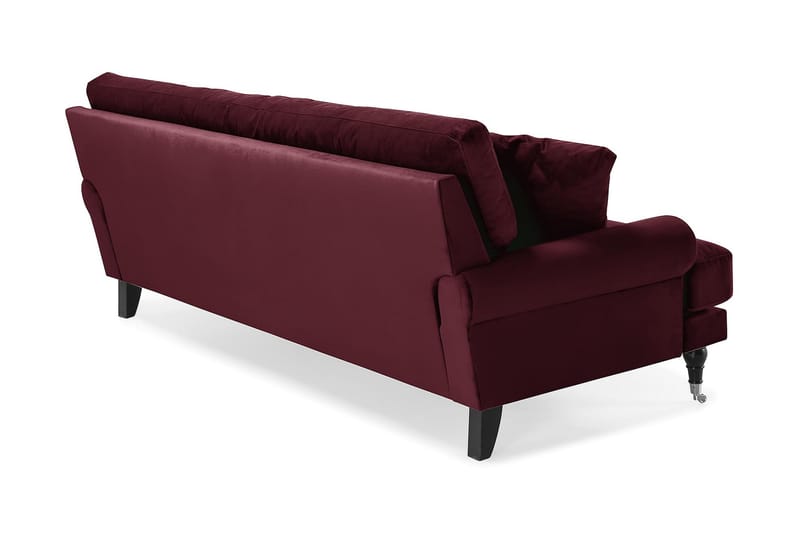 Andrew 3-seters Fløyelssofa - Lilla - Møbler - Sofaer - Fløyelssofaer