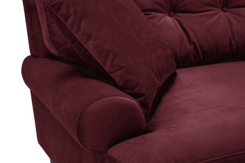Andrew 3-seters Fløyelssofa - Lilla - Møbler - Sofaer - Fløyelssofaer