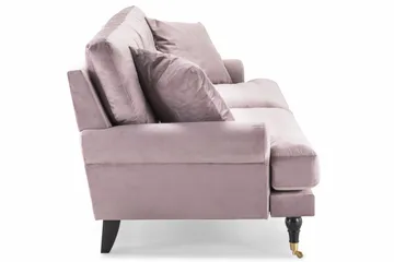 Andrew 3-seters Fløyelssofa - Lilla - Møbler - Sofaer - Howard-sofaer