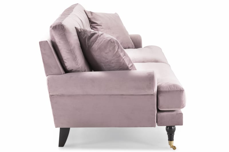 Andrew 3-seters Fløyelssofa - Lilla - Møbler - Sofaer - Howard-sofaer