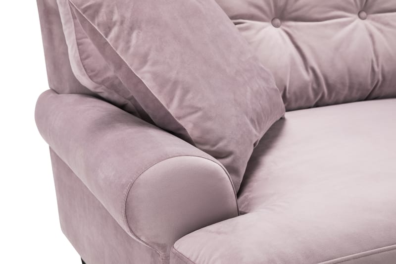 Andrew 3-seters Fløyelssofa - Lilla - Møbler - Sofaer - Fløyelssofaer
