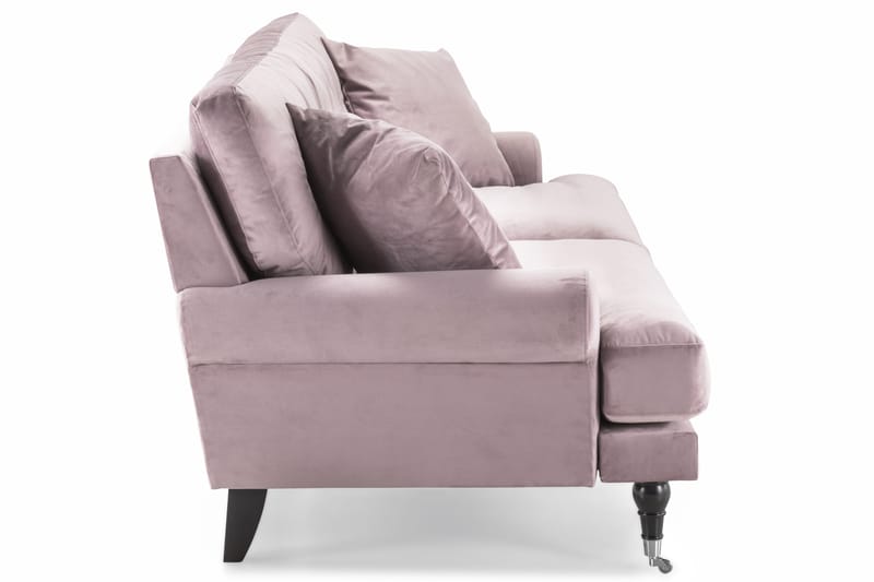 Andrew 3-seters Fløyelssofa - Lilla - Møbler - Sofaer - Howard-sofaer