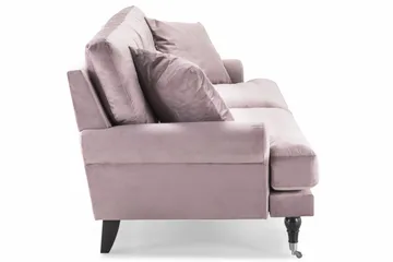 Andrew 3-seters Fløyelssofa - Lilla - Møbler - Sofaer - Howard-sofaer