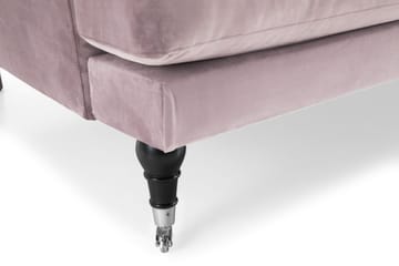 Andrew 3-seters Fløyelssofa - Lilla - Møbler - Sofaer - Howard-sofaer