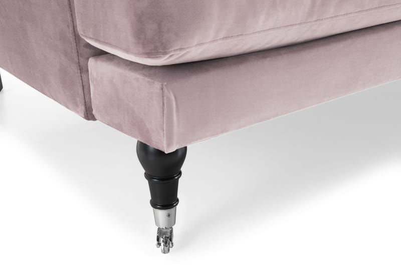 Andrew 3-seters Fløyelssofa - Lilla - Møbler - Sofaer - Howard-sofaer