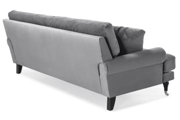 Andrew 3-seters Fløyelssofa - Lys grå - Møbler - Sofaer - Fløyelssofaer