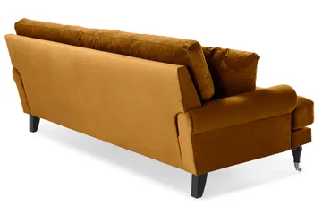 Andrew 3-seters Fløyelssofa - Mørk gul - Møbler - Sofaer - Howard-sofaer