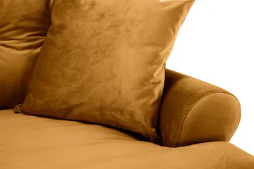 Andrew 3-seters Fløyelssofa - Mørk gul - Møbler - Sofaer - Howard-sofaer