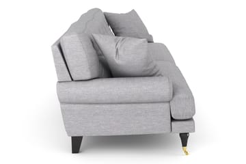 Andrew 3-seters Stoffsofa - Grå - Møbler - Sofaer - Howard-sofaer