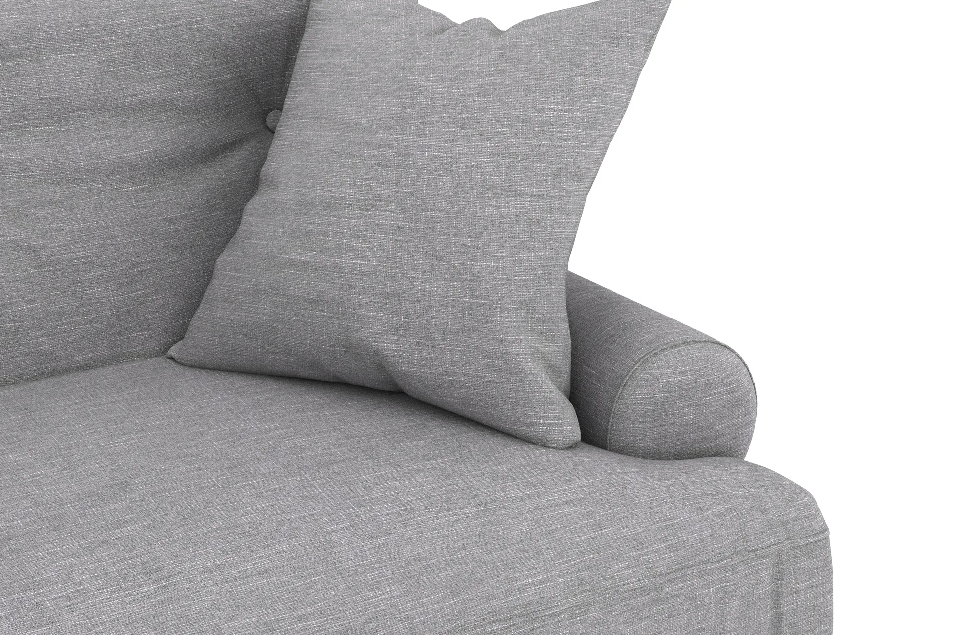 Andrew 3-seters Stoffsofa - Grå - Møbler - Sofaer - Howard-sofaer