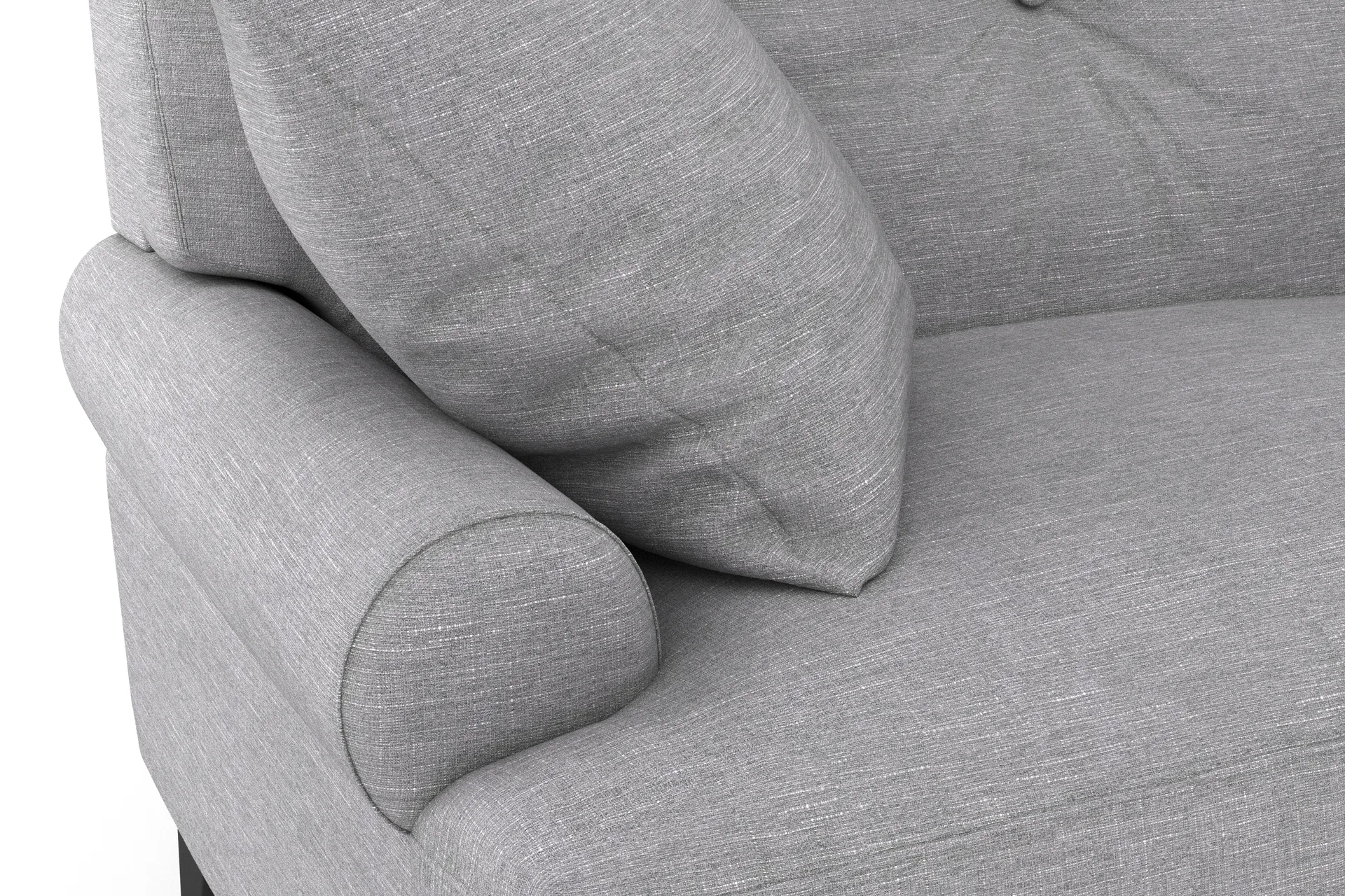 Andrew 3-seters Stoffsofa - Grå - Møbler - Sofaer - Howard-sofaer