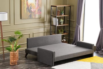 Antigua 3-seters Sofa - Anstrasitt/Brun - Møbler - Sofaer - 3 seter sofa