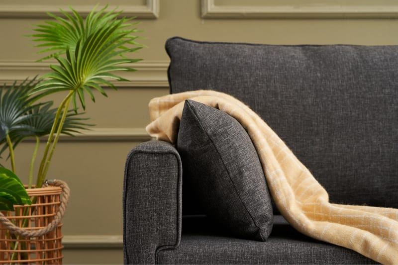 Antigua 3-seters Sofa - Anstrasitt/Natur - Møbler - Sofaer - 3 seter sofa