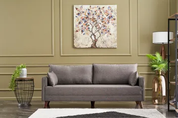 Antigua 3-seters Sofa - Brun/Natur - Møbler - Sofaer - 3 seter sofa