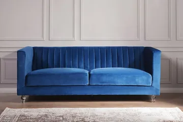 Arvika Sofa 2-4 Seter - Blå - Møbler - Sofaer - 3 seter sofa