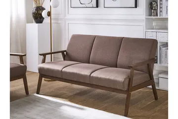 Asnes 3-seters Sofa - Brun - Møbler - Sofaer - 3 seter sofa